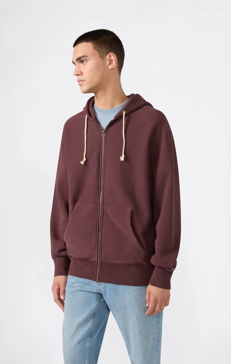 Men's Fleece Full Zip Hoodie Reverse Weave - immagine 2