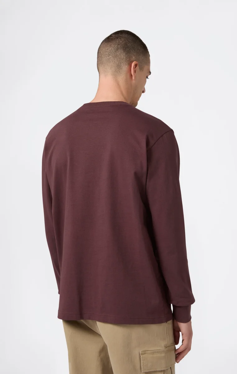 Oversized Men's Long Sleeve T-Shirt in Soft Heavy Cotton - immagine 6