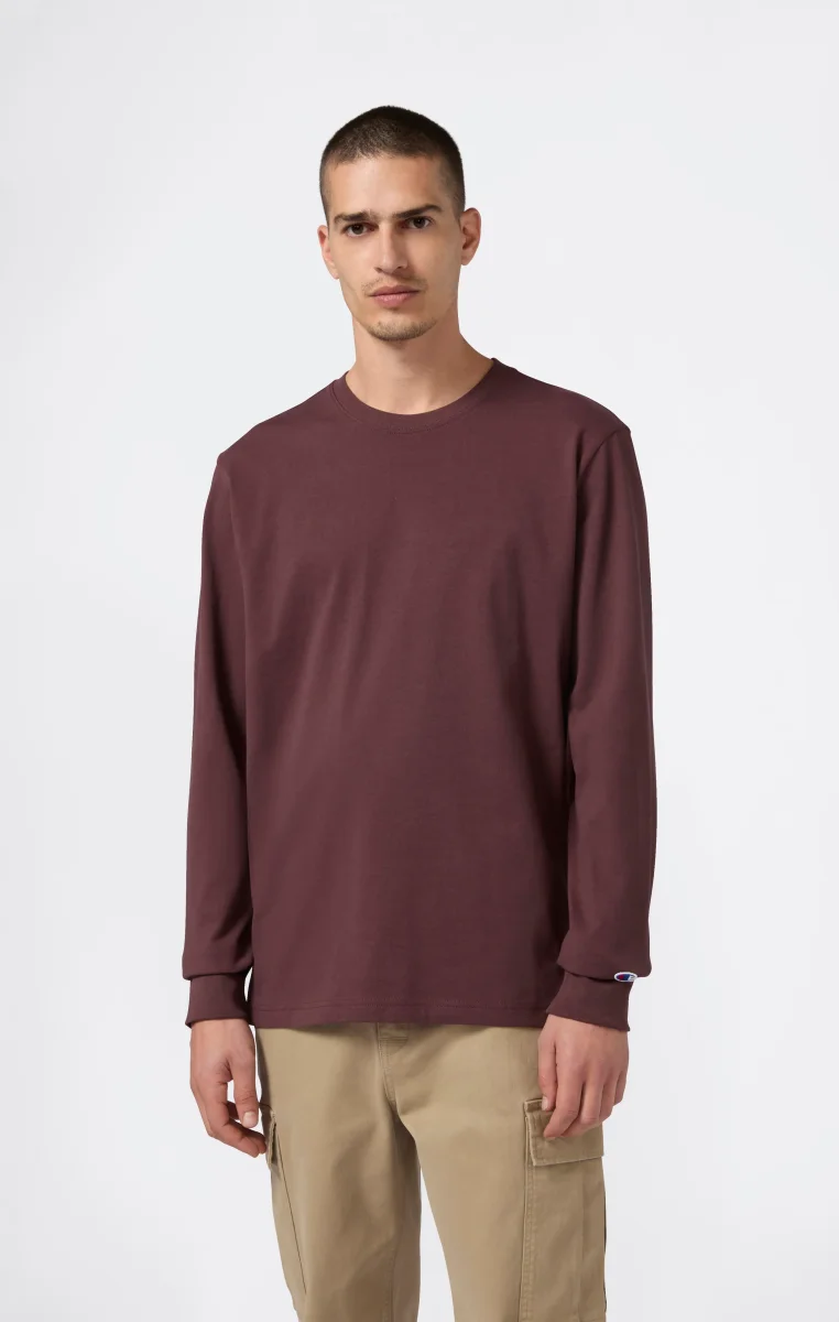 Oversized Men's Long Sleeve T-Shirt in Soft Heavy Cotton - immagine 2