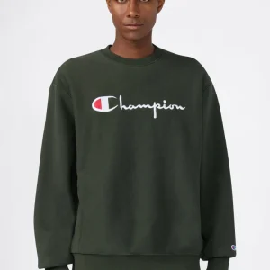 Men’s Heavyweight  Crewneck Sweatshirt with Brushed Fleece Interior Reverse Weave