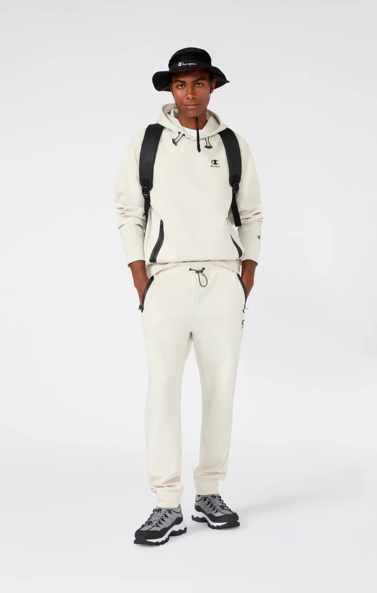 Men’s Stretch Poly-Cotton Hooded Sweatshirt C-Tech - immagine 4