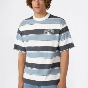 Men’s Crewneck T-Shirt Street Varsity Striped