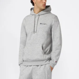 Men’s Fleece Hoodie with Small Embroidered Logo Icons