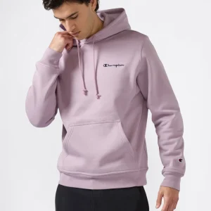 Men’s Fleece Hoodie with Small Embroidered Logo Icons