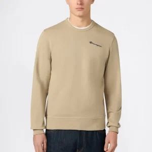 Men’s Lightweight Crewneck Sweatshirt with Embroidered Logo Icons