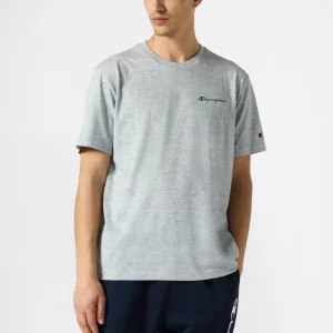 Men’s T-Shirt with Small Embroidered Logo Icons