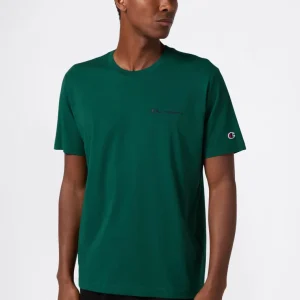 Men’s T-Shirt with Small Embroidered Logo Icons