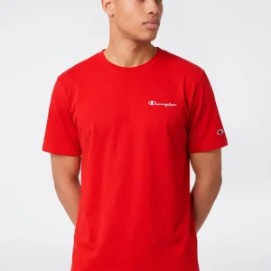 Men’s T-Shirt with Small Embroidered Logo Icons