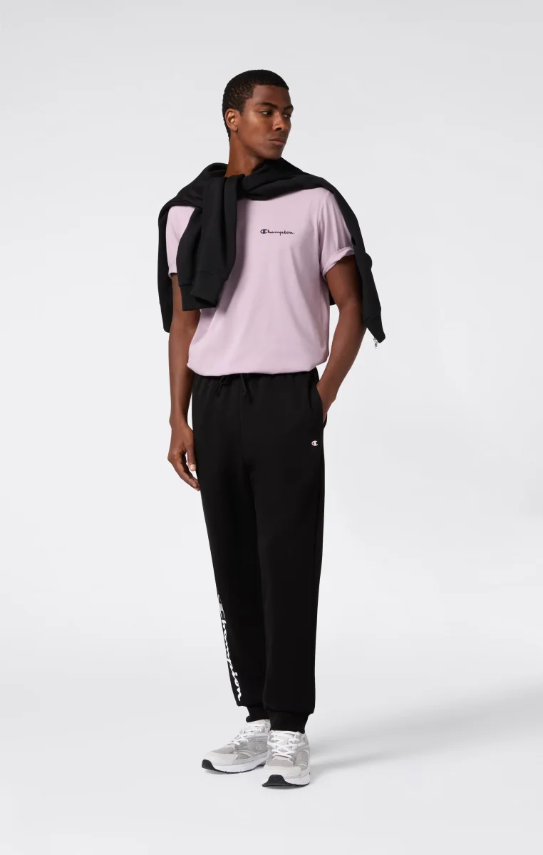 Men’s T-Shirt with Small Embroidered Logo Icons - immagine 4