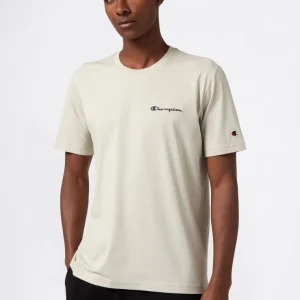 Men’s T-Shirt with Small Embroidered Logo Icons