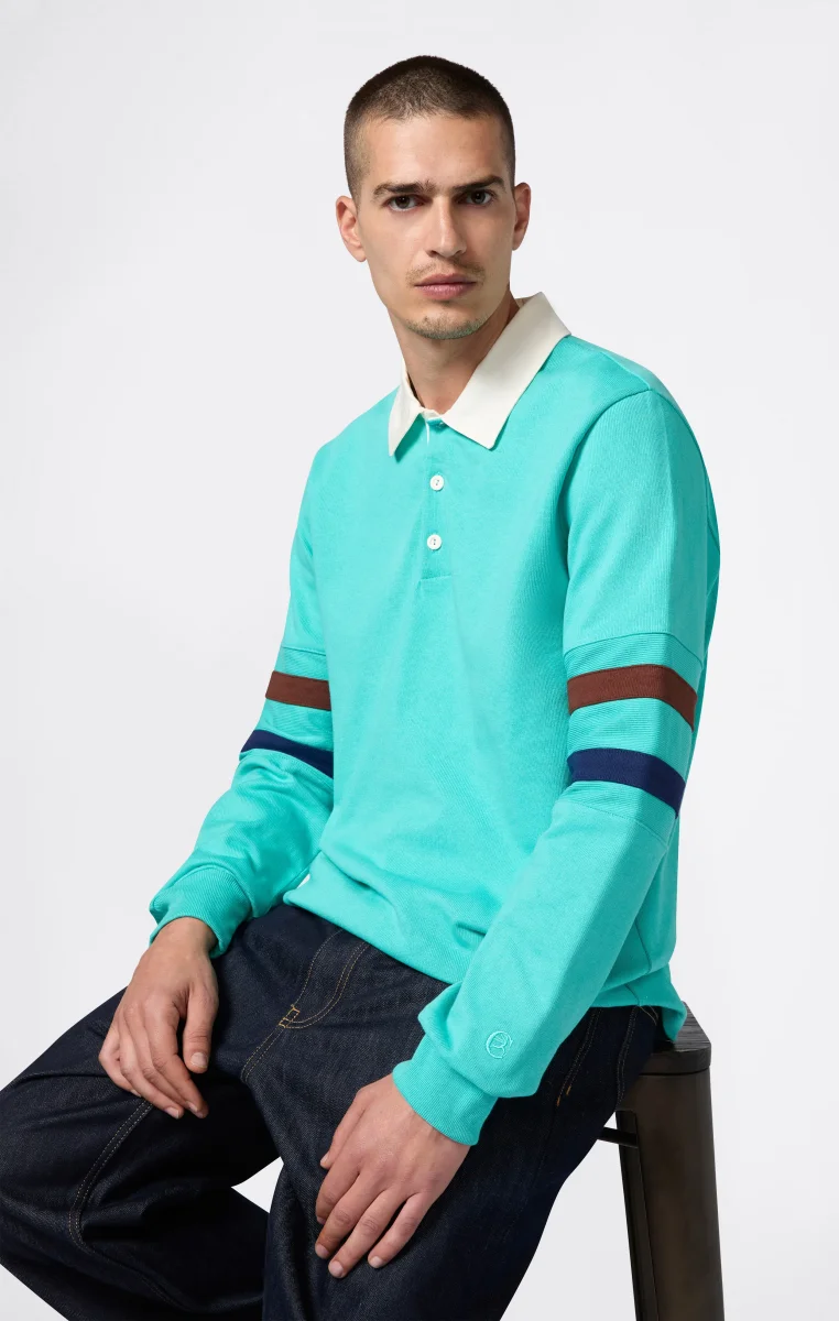 Men’s Long Sleeve Polo Index & Archives Island Trees - immagine 2