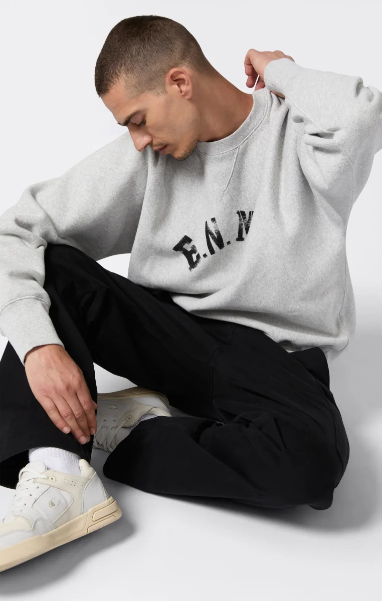 Men’s Fleece Sweatshirt Reverse Weave Index & Archives Sunset - immagine 6