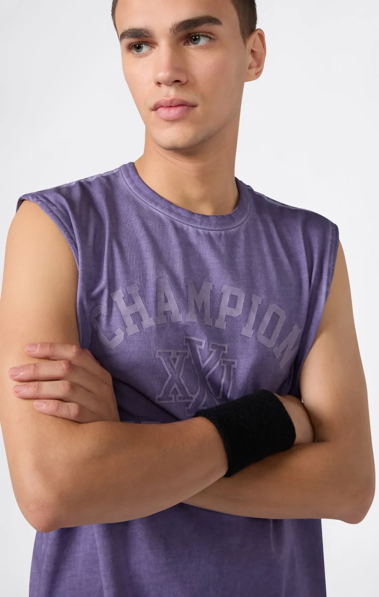 Men’s Graphic Muscle GYM Stretch Tank - immagine 4