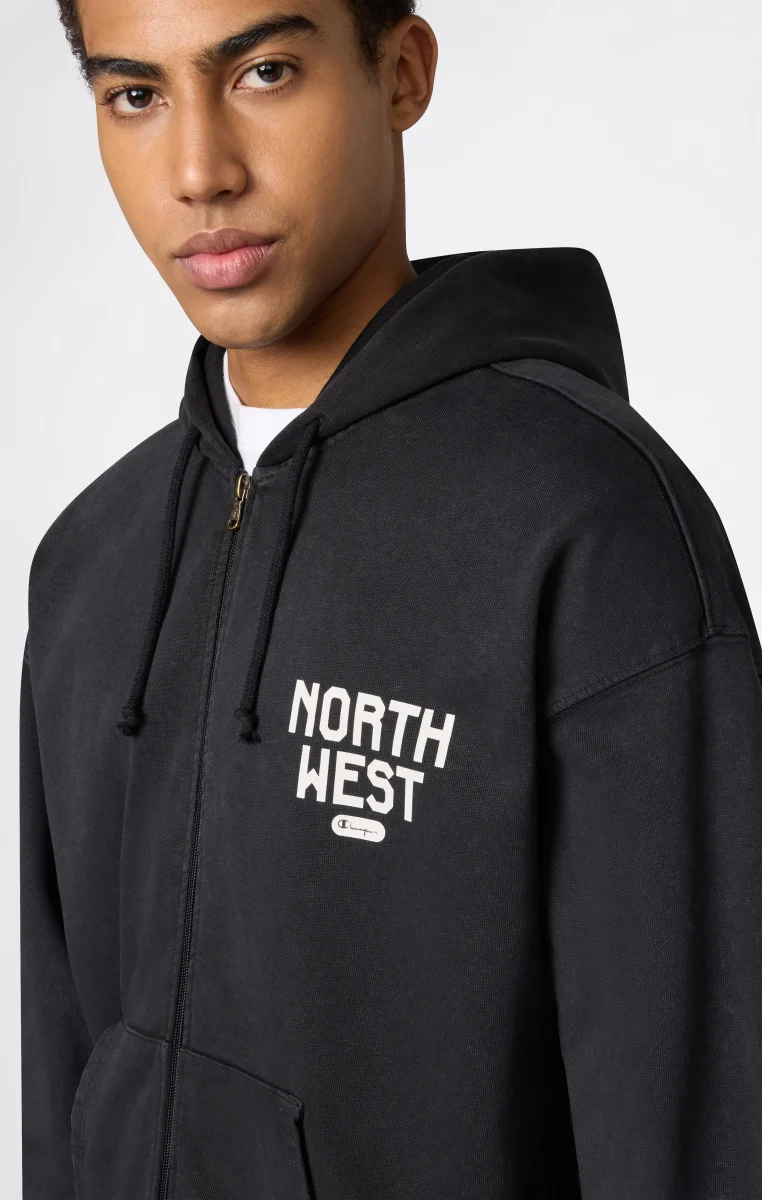 Men’s East West Full Zip Hooded Sweatshirt - immagine 5