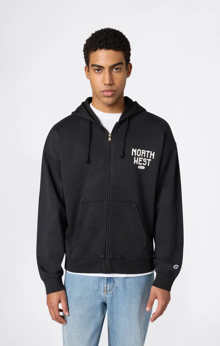 Men’s East West Full Zip Hooded Sweatshirt