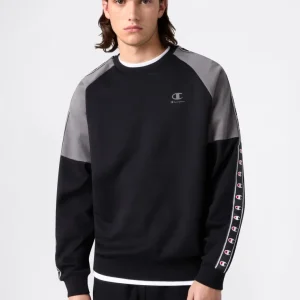 Men’s Interlock Tape Logo Crewneck Sweatshirt