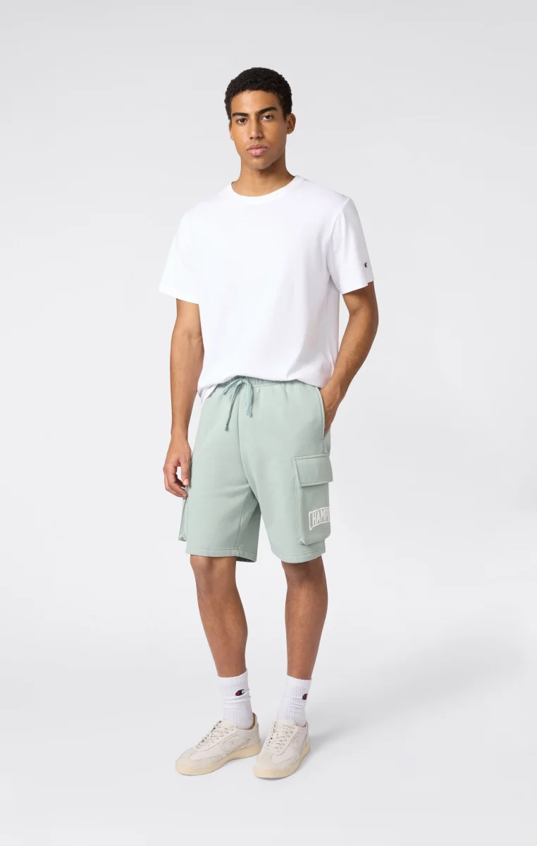 Men’s Cargo Shorts With Brushed Interior And Logo - immagine 3