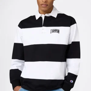 Men’s Striped Heavy Jersey Polo Shirt