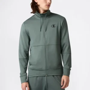 Men's Slim Fit Full-Zip Stretch Poly Hoodie