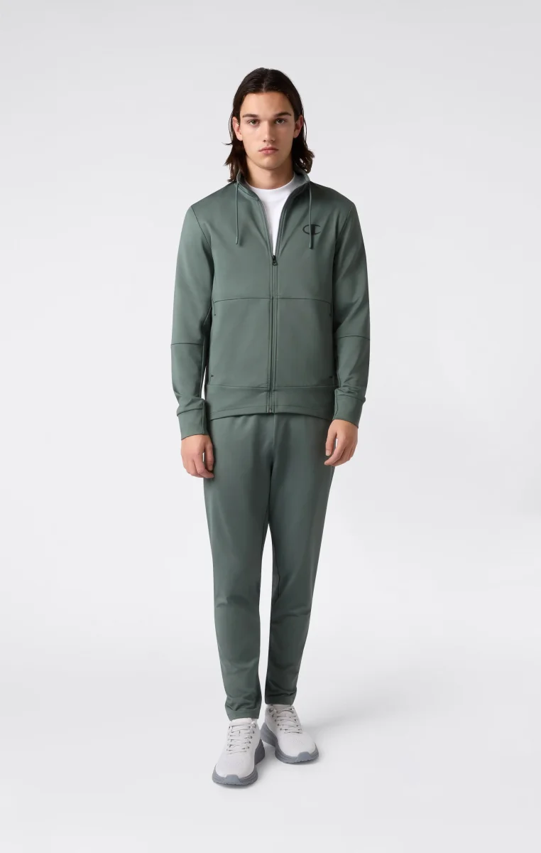 Men's Slim Fit Full-Zip Stretch Poly Hoodie - immagine 5