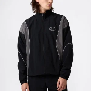 Men’s Woven Nylon Full-Zip Track Top Loose Fit