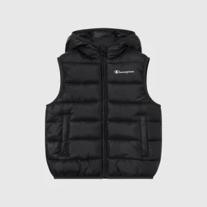 Padded Hooded Vest with Full Zip for Kids