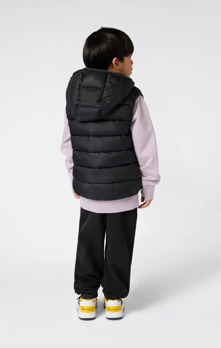 Padded Hooded Vest with Full Zip for Kids - immagine 5