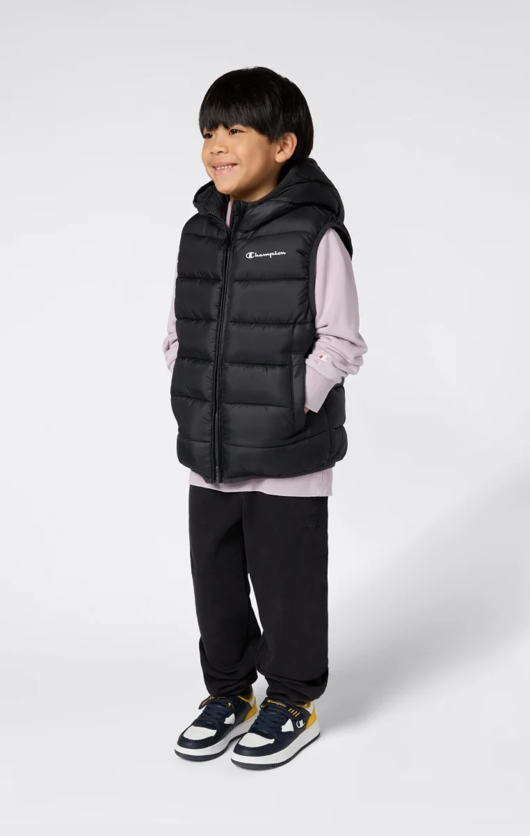 Padded Hooded Vest with Full Zip for Kids - immagine 6