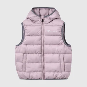 Padded Hooded Vest with Full Zip for Kids