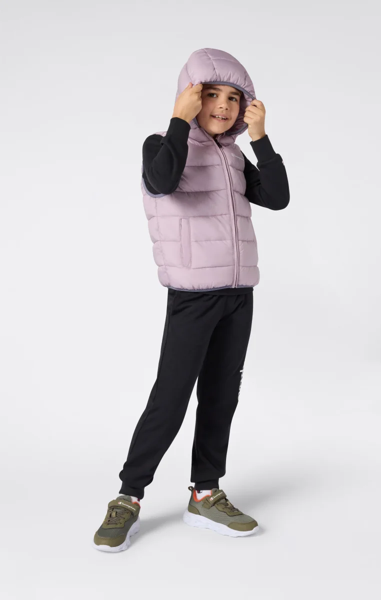Padded Hooded Vest with Full Zip for Kids - immagine 5