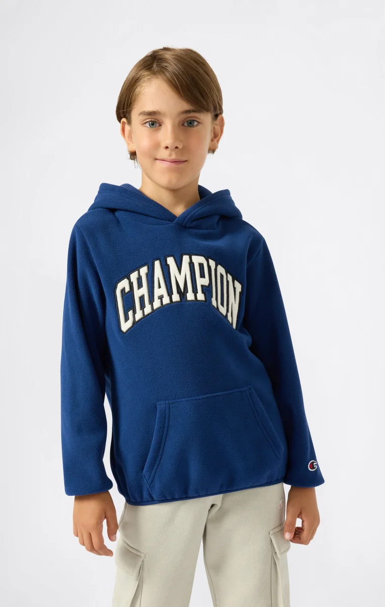Boys' Fleece Polar Hoodie Script Logo - immagine 4