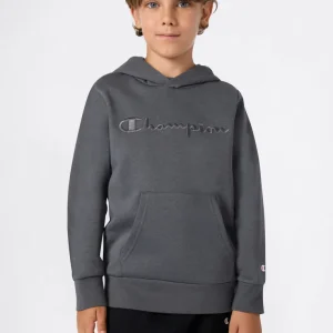 Boys’ Fleece Hoodie with Big Embroidered Logo Icons