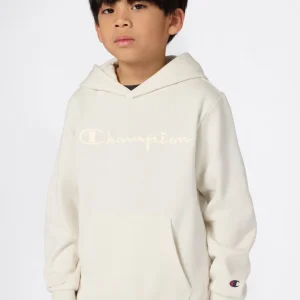 Boys’ Fleece Hoodie with Big Embroidered Logo Icons