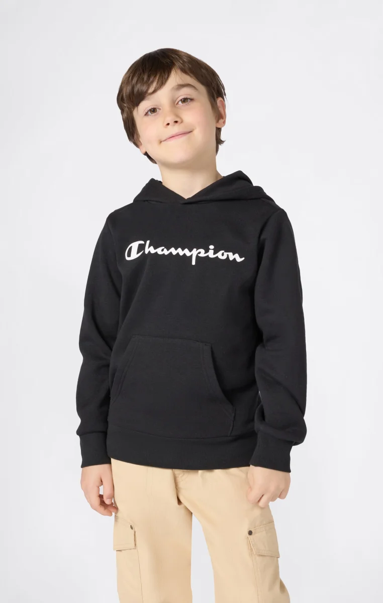 Boys' Fleece Hoodie Sweatshirt Script Logo - immagine 3