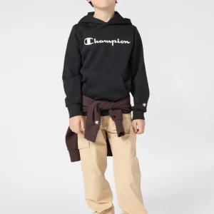 Boys' Fleece Hoodie Sweatshirt Script Logo