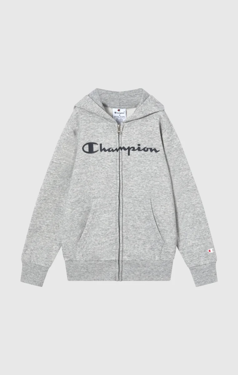 Boys' Fleece Full Zip Hoodie Script Logo - immagine 5