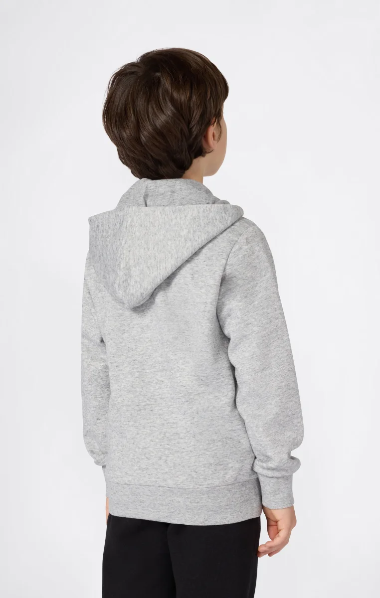 Boys' Fleece Full Zip Hoodie Script Logo - immagine 4