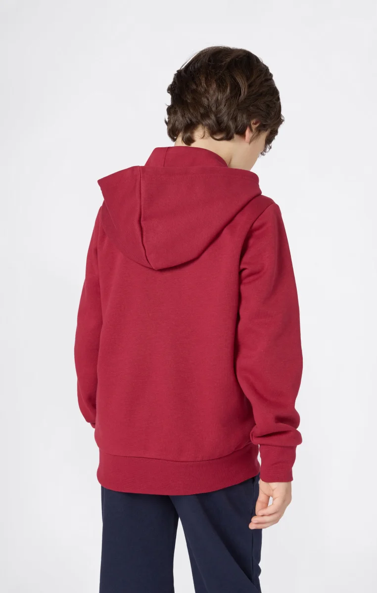 Boys' Fleece Full Zip Hoodie Script Logo - immagine 4
