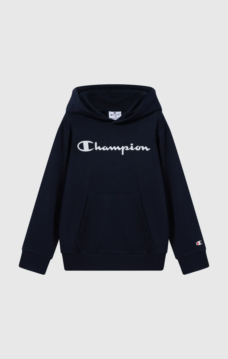 Boys’ Lightweight Hooded Sweatshirt with Maxi Printed Logo - immagine 5