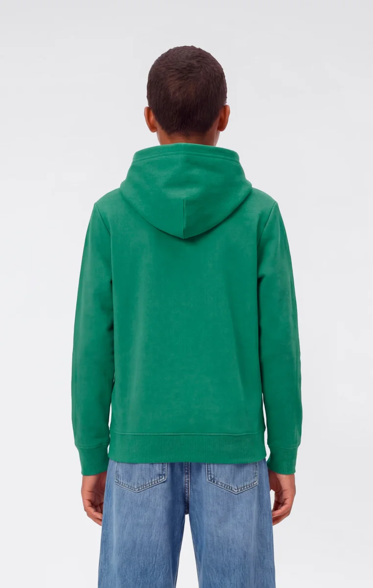 Boys’ Lightweight Hooded Sweatshirt with Maxi Printed Logo - immagine 4