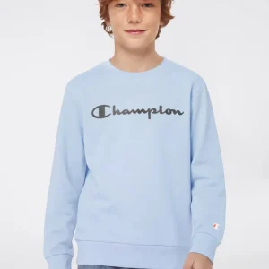 Boys’ Lightweight Crewneck Sweatshirt with Maxi Printed Logo