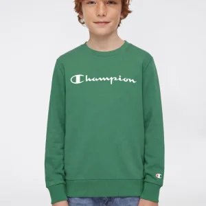 Boys’ Lightweight Crewneck Sweatshirt with Maxi Printed Logo