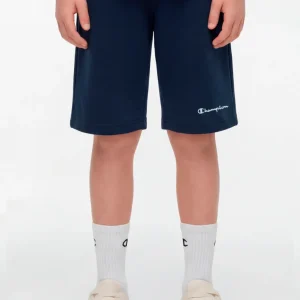 Boys’ Bermuda Shorts with Small Embroidered Logo Icons