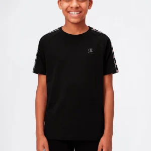 Boys’ Crewneck T-Shirt with Tape Logo