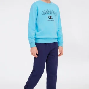 Boys’ Crewneck Sweatshirt and Pants Tracksuit with Graphic