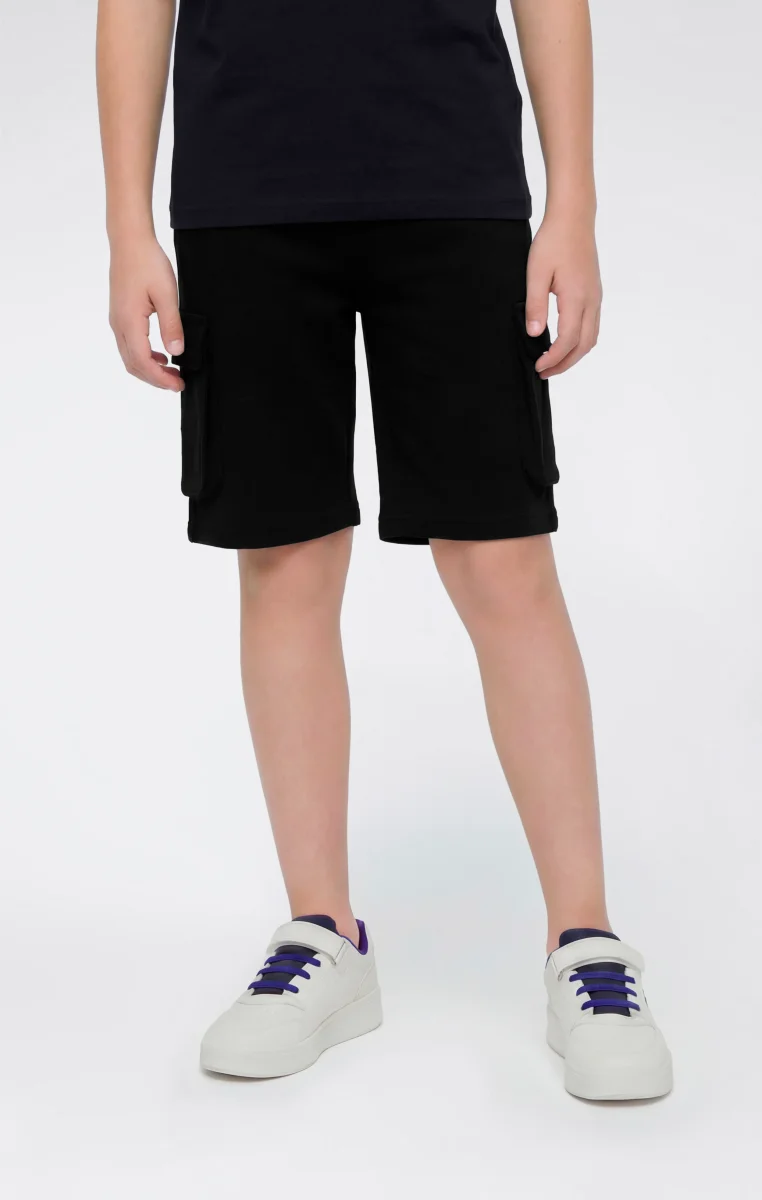Boys’ Cargo Shorts with Puff Print - immagine 2