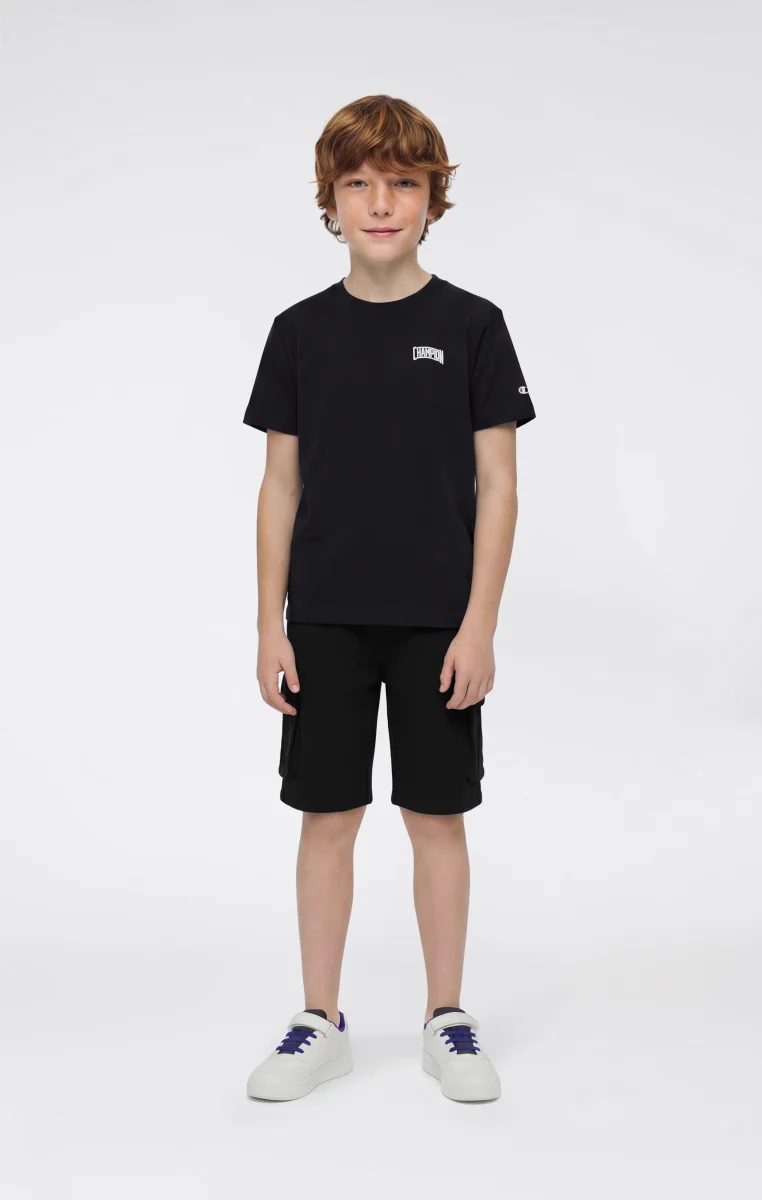 Boys’ Cargo Shorts with Puff Print - immagine 3