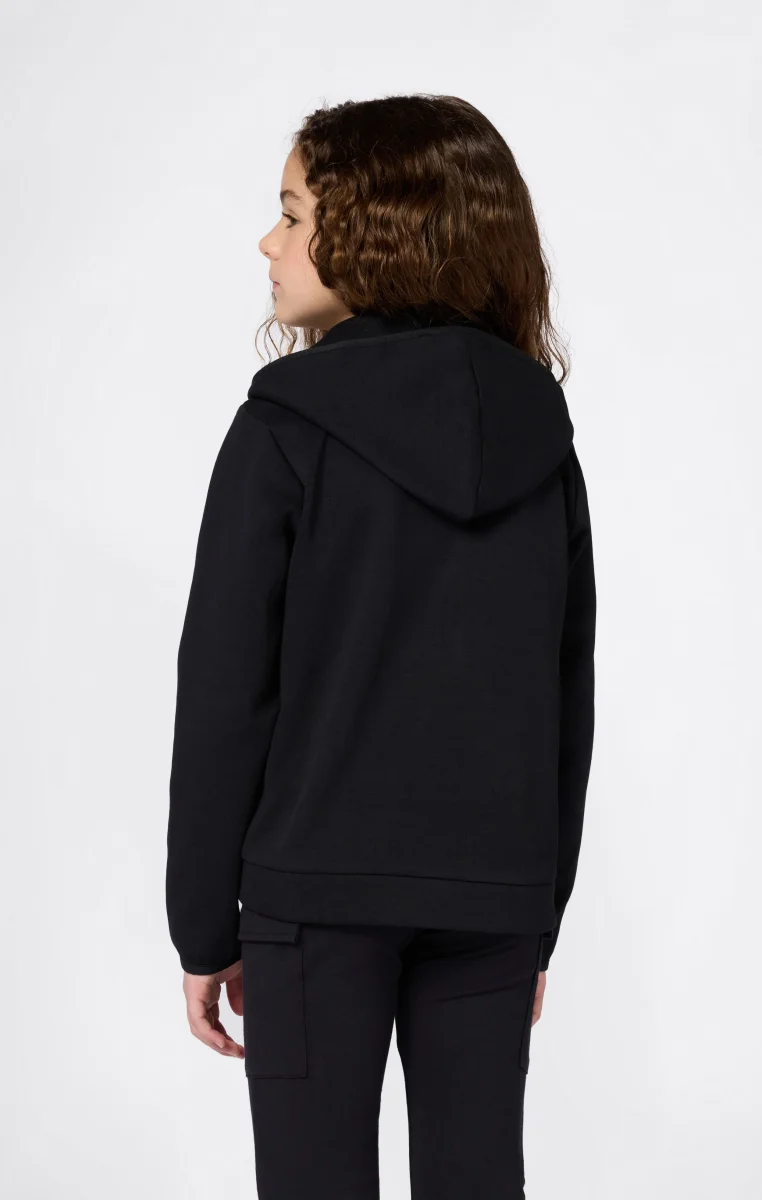 Girls' X Pro Interlock Full Zip Hoodie Sweatshirt C-Tech - immagine 3