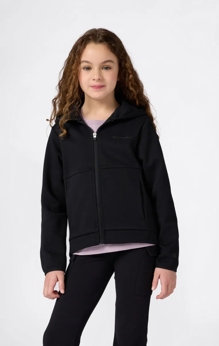 Girls' X Pro Interlock Full Zip Hoodie Sweatshirt C-Tech - immagine 4