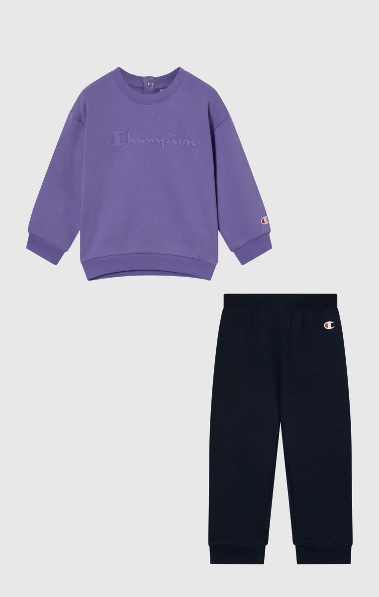 Baby Fleece Sweatsuit with Ribbed Cuffs - immagine 2